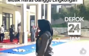Kegiatan Halalbihalal Kelurahan Cisalak Pasar Kota Depok dikeluhkan Warga Suara Musik Diputar Keras