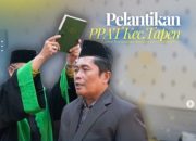 Perkuat Pelayanan Pertanahan, PPAT Kecamatan Tapen Resmi Dilantik