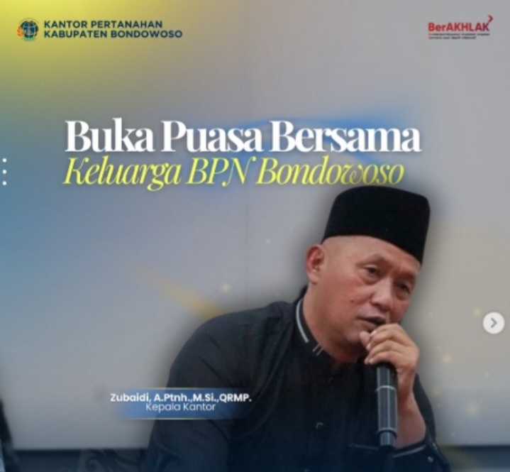 Kebersamaan Ramadan, Keluarga BPN Bondowoso Gelar Buka Puasa Bersama
