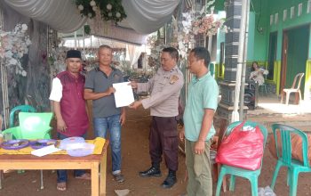 Polsek Sungkai Jaya Berikan Himbauan Jelang Resepsi Pernikahan, Tegaskan Batas Waktu Orgen Tungal