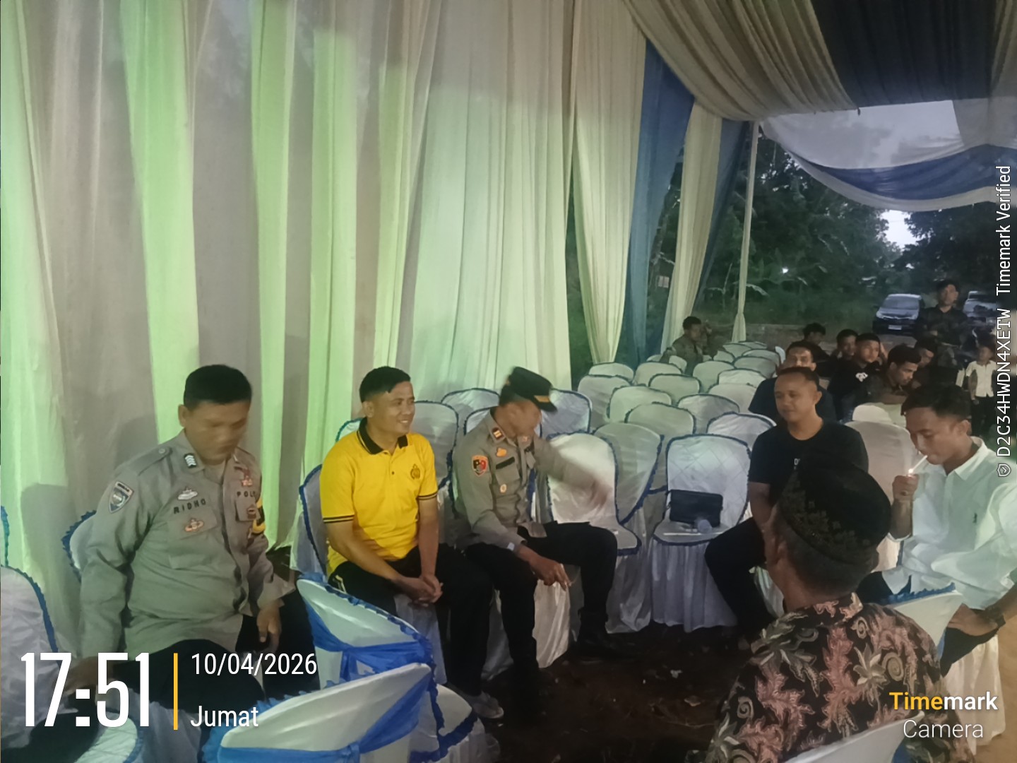 Polsek Kotabumi Utara Berikan Himbauan Pada Acara Khitanan, Cegah Hiburan Orgen Tungal Hinga Malam Hari