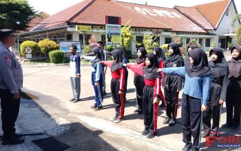 Saka Bhayangkara Binaan Sat Binmas Polres Lampung Utara Gelar  Latihan