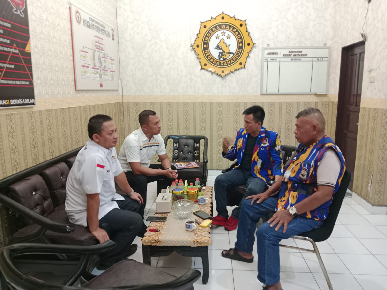 Sat Intelkam Polres Lampung Utara Lakukan Pengalangan Dengan LSM, Perkuat Sinergi Jaga Kamtibmas
