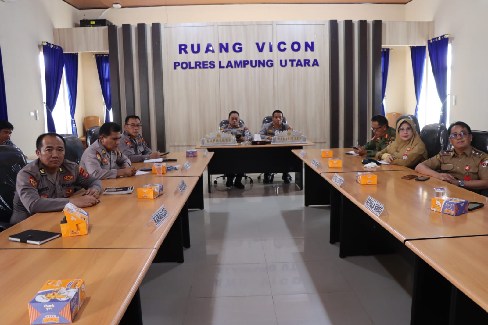 Antisipasi El Nino, Polres Lampung Utara Gelar Rakor Bersama Intansi Terkait