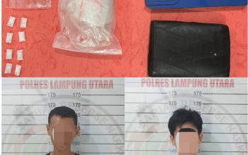 Kembali Satresnarkoba  Polres Lampung Utara  Ungkap Kasus Narkotika, Dua Pelaku Diamankan