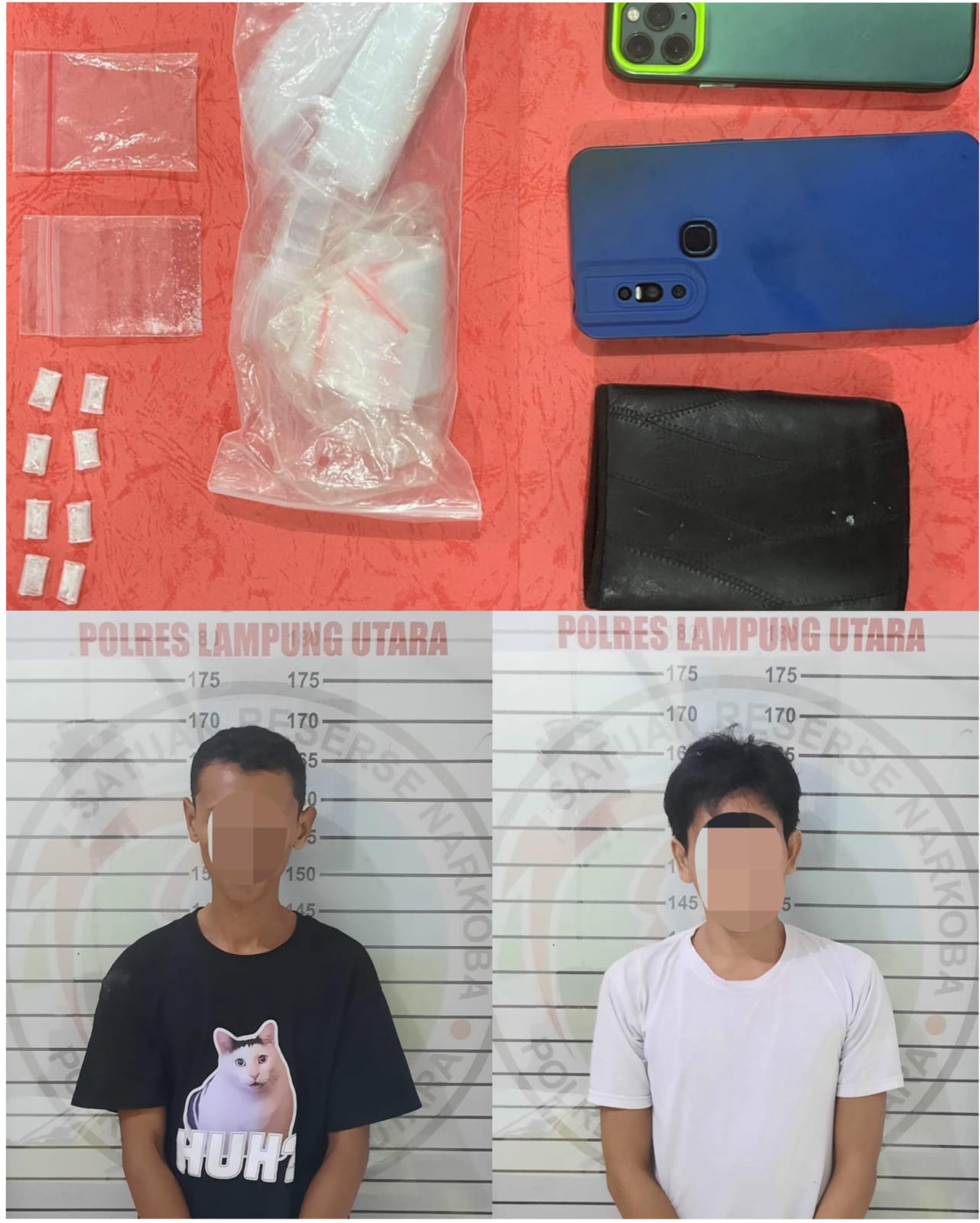 Kembali Satresnarkoba Polres Lampung Utara Ungkap Kasus Narkotika, Dua Pelaku Diamankan