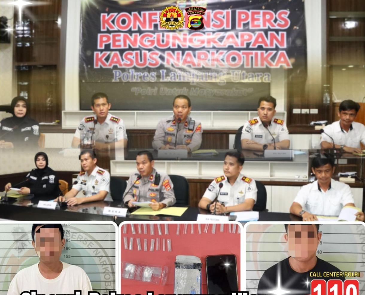 Sinergi Polres Lampung utara, Lapas Dan Rutan Kotabumi Berhasil Gagalkan Penyelundupan Sabu, Dua Orang Berhasil Diamankan