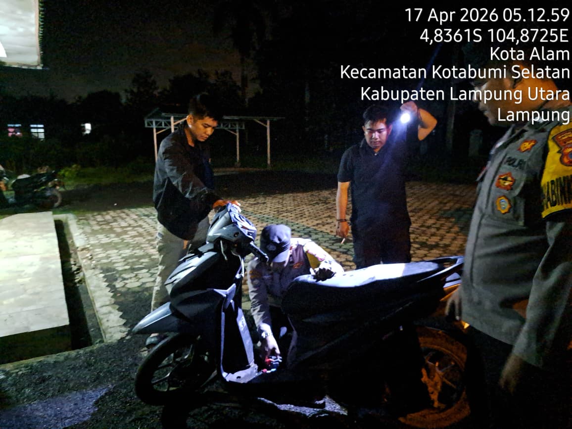 Respon Cepat Laporan 110, Polisi Gagalkan Percobaan Pencurian Kabel Di Kotabumi Selatan