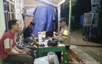 Respons Cepat  Laporan 110,Polsek Sungkai Jaya Tertibkan Aktivitas  Karaoke  Yang Meresahkan  Warga
