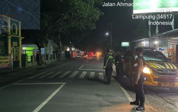 Personel On Call  Tiem1 Polres Lampung Utara Gelar Patroli  Antisipasi Kejahatan Jalanan