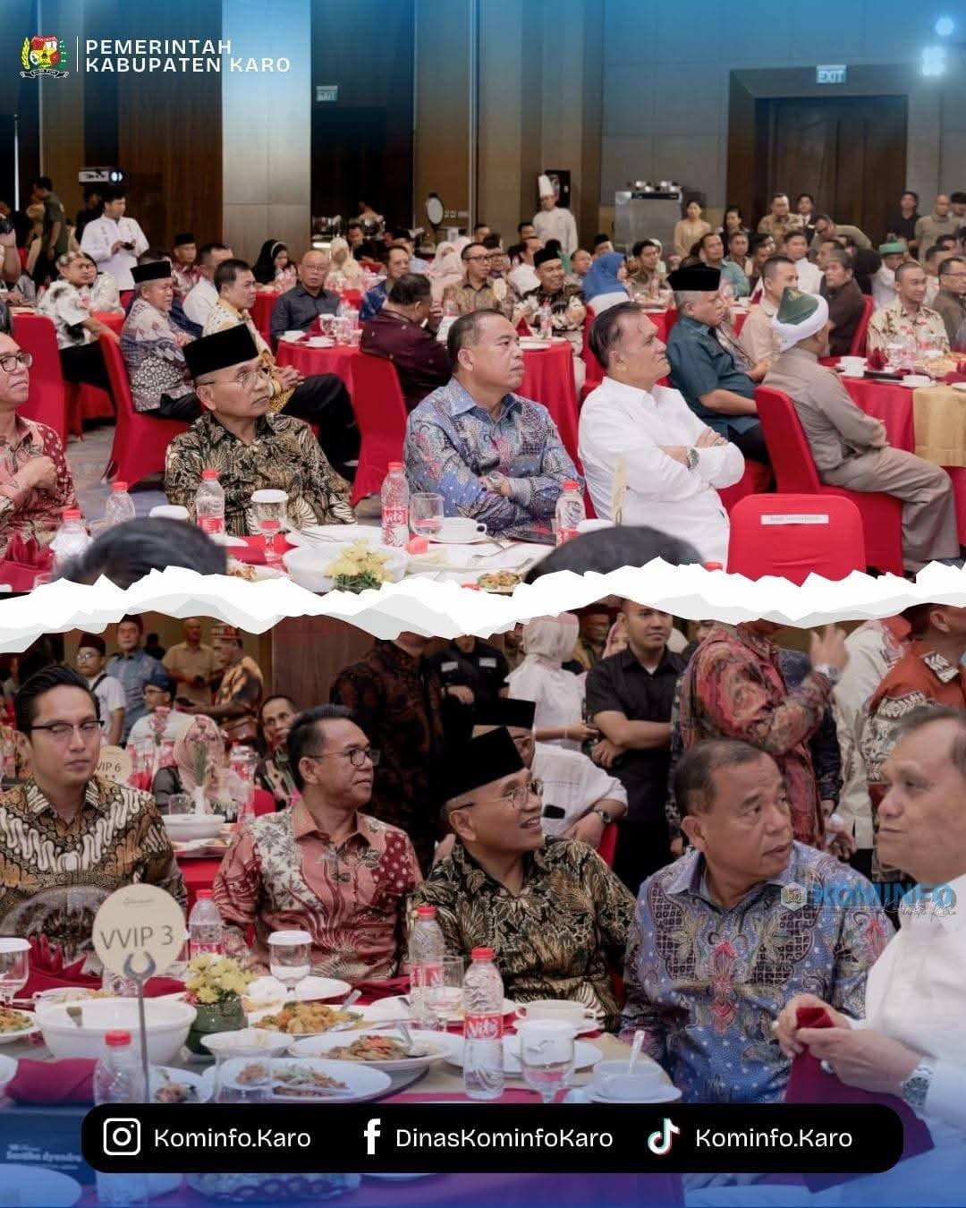Bupati Karo Hadiri Halal Bihalal Yayasan Gerakan Sumut Bergiat dan IKA MSP FISIP USU