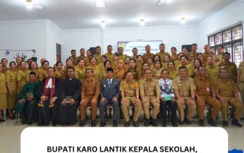 Bupati Karo Lantik Kepala Sekolah, Dorong Peningkatan Kualitas Pendidikan