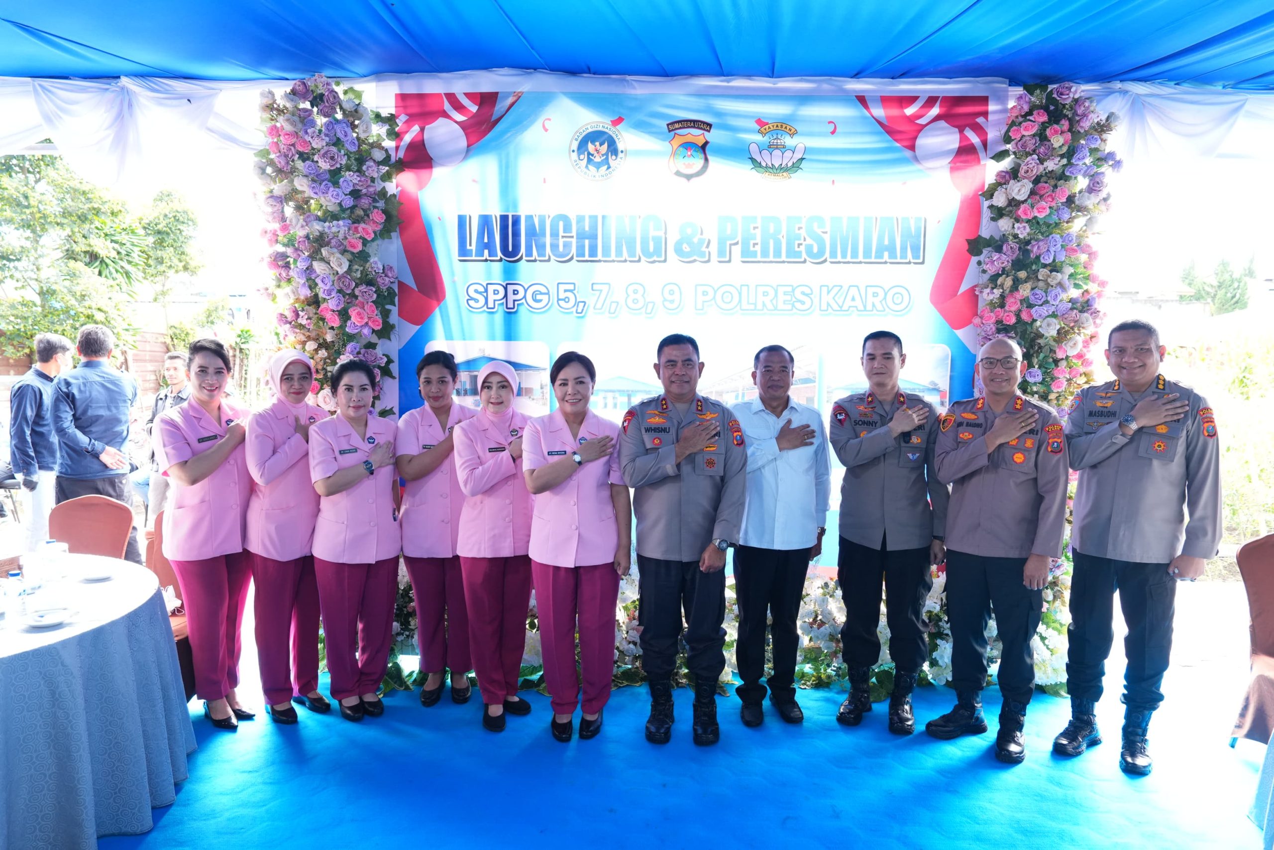 Kapolda Sumut resmikan empat SPPG Polres Karo dukung program MBG