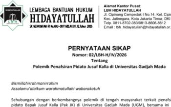 LBH Hidayatullah Sampaikan Pernyataan Sikap Menanggapi Polemik Penafsiran Pidato JK di UGM