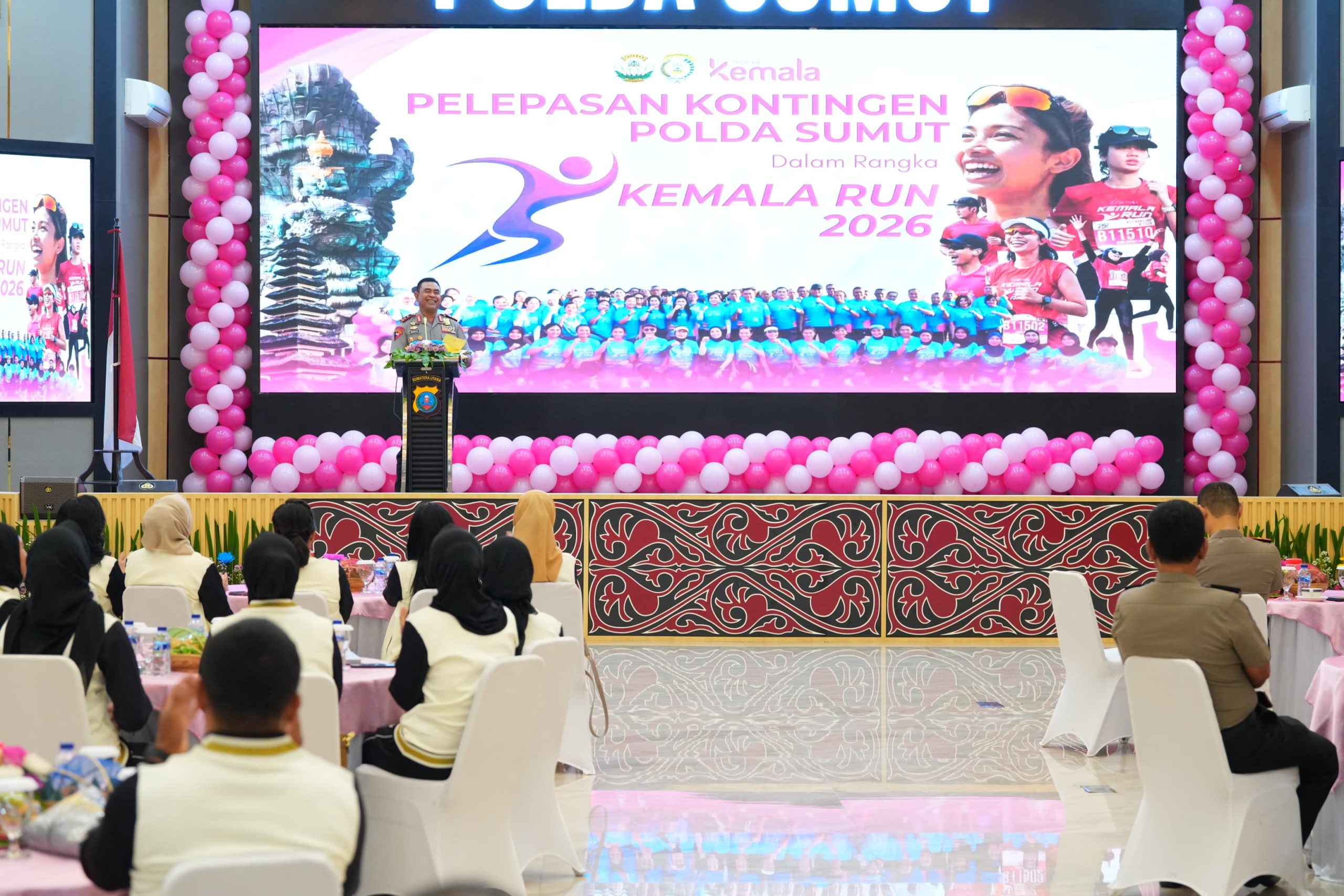 Kapolda Sumut Lepas Kontingen Kemala Run 2026 ke Bali, Tekankan Sportivitas dan Soliditas Keluarga Besar Polri