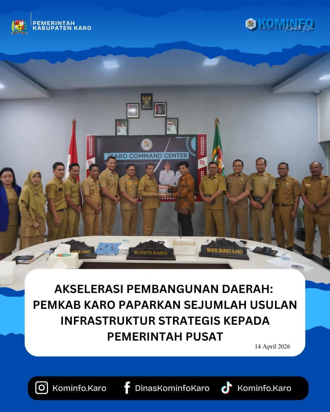 Pemkab Karo Usulkan Infrastruktur Strategis Kepada Pemerintah Pusat