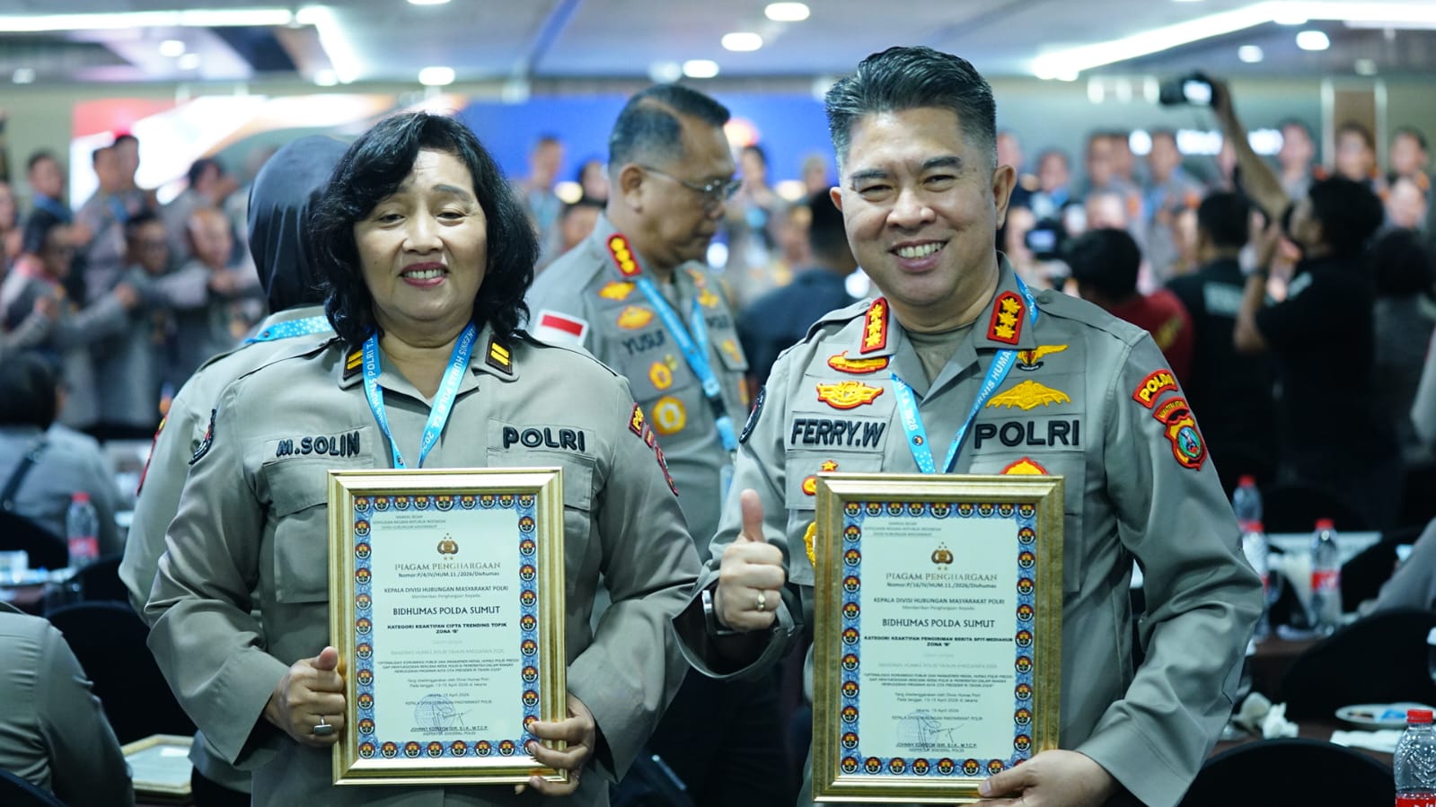 Kombes Pol Ferry Walintukan Bawa Humas Polda Sumut Raih Dua Penghargaan dari Divisi Humas Polri