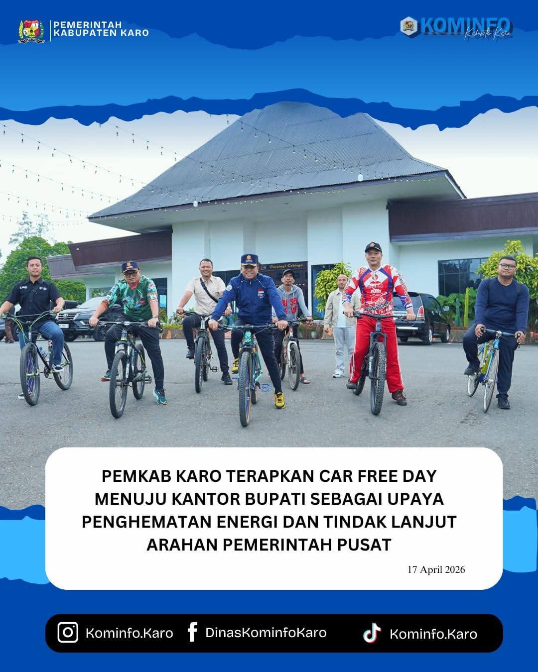 Car Free Day Menuju Kantor Bupati sebagai Upaya Penghematan Energi dan Tindak Lanjut Arahan Pemerintah Pusat