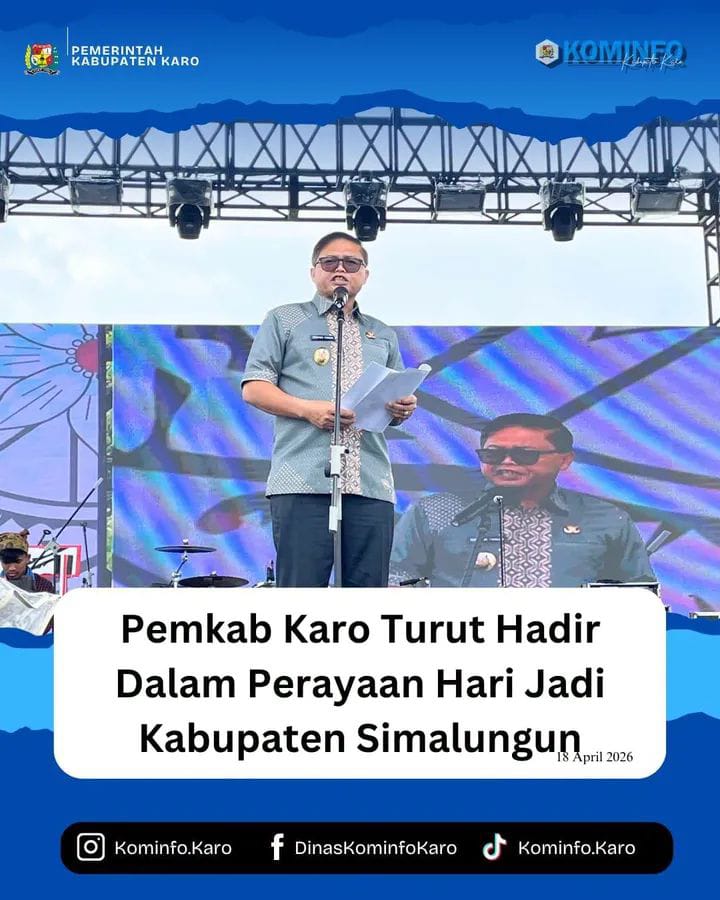 Pemkab Karo Turut Hadir Dalam Perayaan Hari Jadi Kabupaten Simalungun