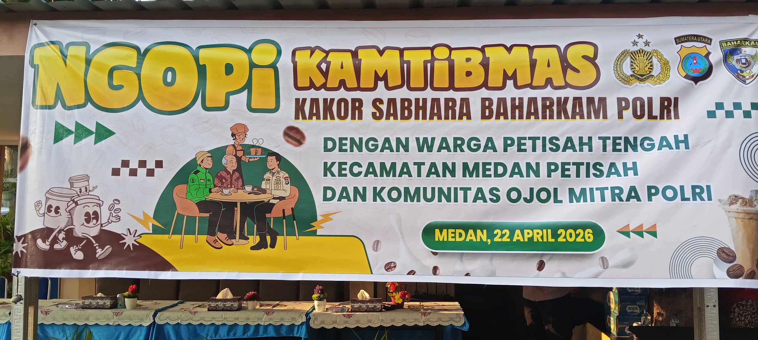 Ngopi Kamtibmas di Medan, Baharkam Polri Perkuat Kolaborasi Warga dan Ojol Jaga Keamanan