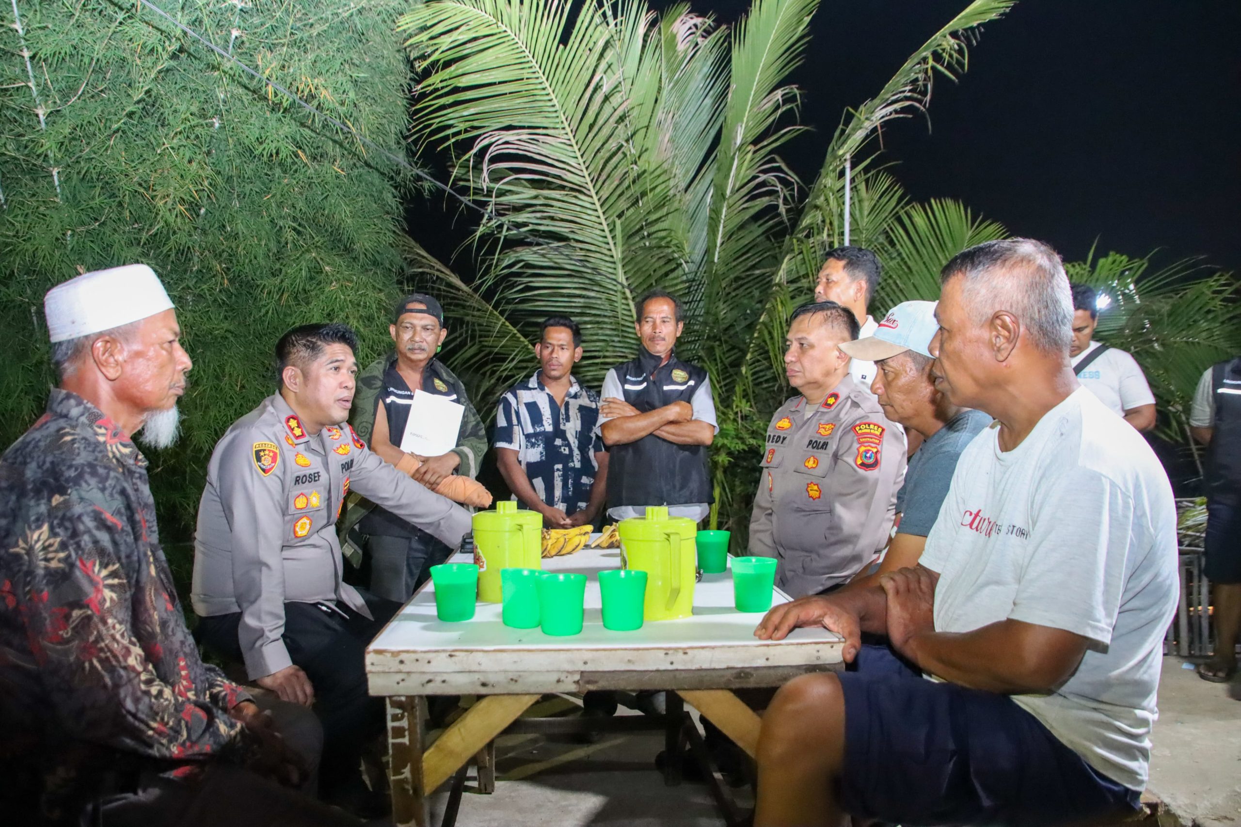 Kapolres Pelabuhan Belawan Silaturahmi dengan Tokoh Masyarakat dan Pemuda Mitra Kamtibmas