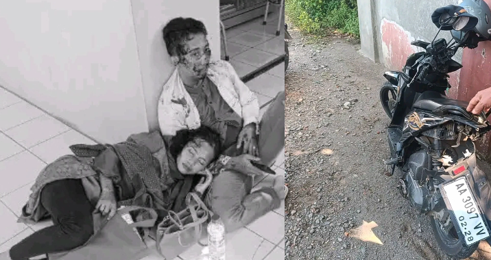 Kecelakaan di Bypass Kertasemaya, Satu Keluarga Terluka dan Dievakuasi ke RS Zam-Zam Jatibarang