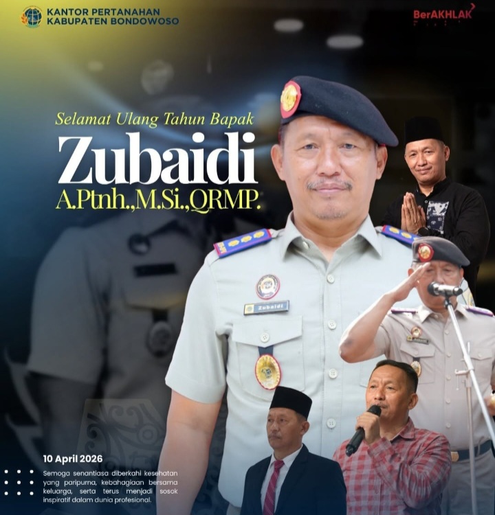 Selamat Ulang Tahun ke-58 untuk Bapak Zubaidi, A.Ptnh., M.Si., QRMP, Penuh Doa dan Harapan