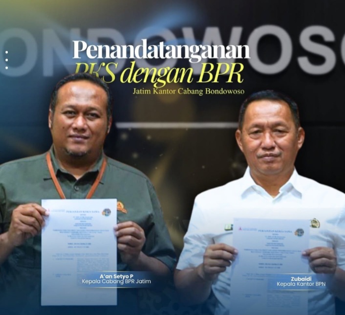 Perkuat Sinergi, Kantah Bondowoso dan BPR Jatim Jalin Kerja Sama Strategis