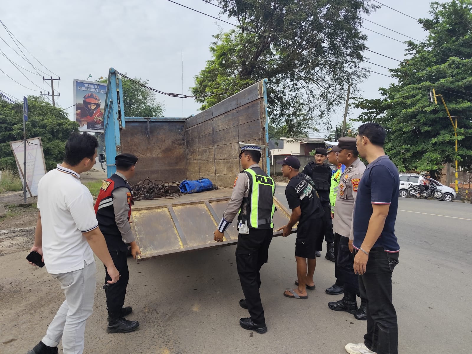 Polres Lampung Utara Intensifkan Razia Kendaraan Di Jalinsum