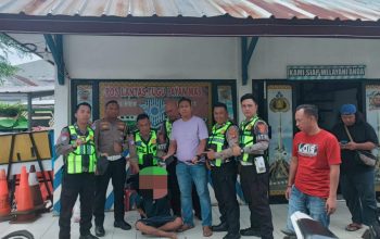 Saat Patroli Hunting, Satlantas Polres Lampung Utara  Amankan Curanmor  Bersenpi Yang Viral