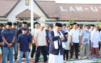 Polres Lampung Utara Gelar Sholat Id Idul adha 1447 H Dan Open House Bersama  Masyarakat