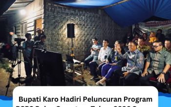 Bupati Karo Hadiri Peluncuran Program BSPS Pulau Sumatera Tahun 2026 Secara Daring