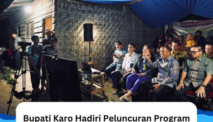 Bupati Karo Hadiri Peluncuran Program BSPS Pulau Sumatera Tahun 2026 Secara Daring