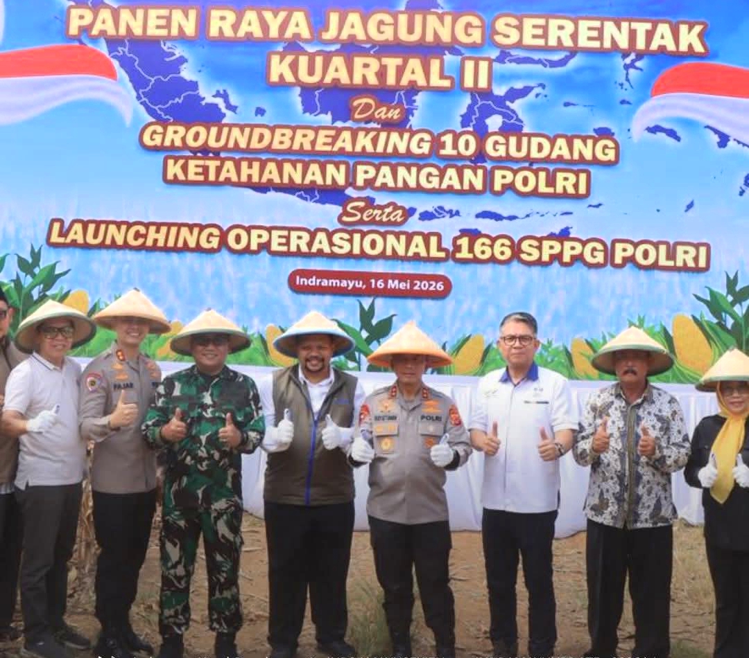 Kapolda Jabar Pimpin Panen Raya Jagung di Indramayu, Dorong Swasembada Pangan Nasional