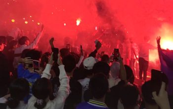 Euforia Juara Persib Menggema di Indramayu, Ribuan Bobotoh Padati Titik Nobar