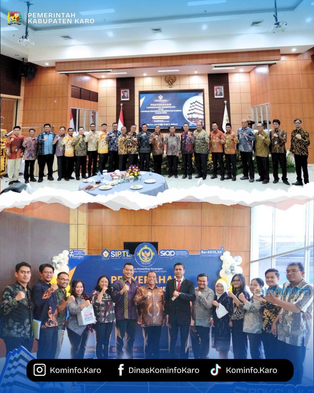 Kabupaten Karo Kembali Raih Opini WTP 7 Kali Berturut-turut Dari BPK RI Kabupaten Karo Kembali Raih Opini WTP 7 Kali Berturut-turut Dari BPK RI