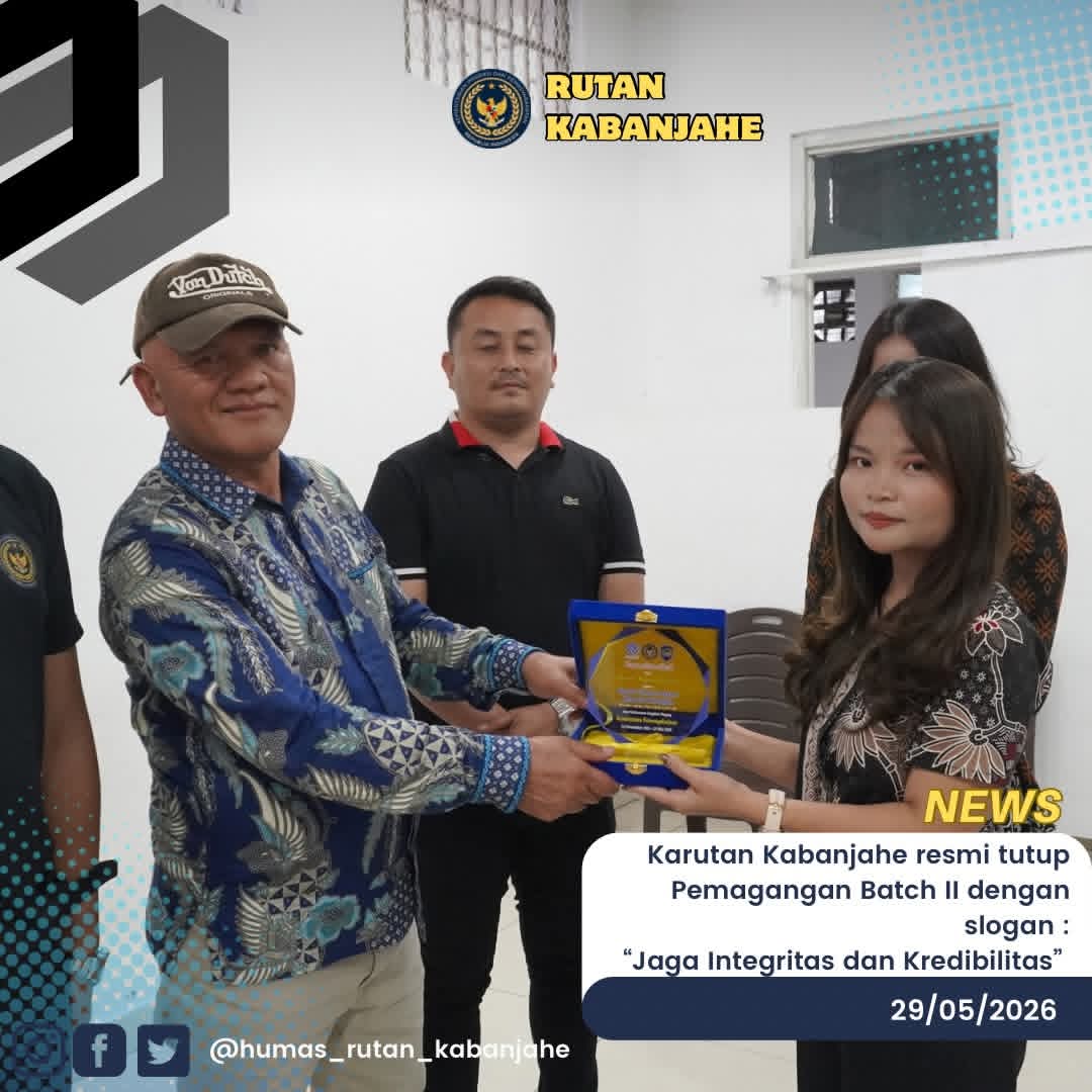 Program Magang Hub Batch II resmi di tutup Kepala Rutan Kabanjahe Program Magang Hub Batch II resmi di tutup Kepala Rutan Kabanjahe