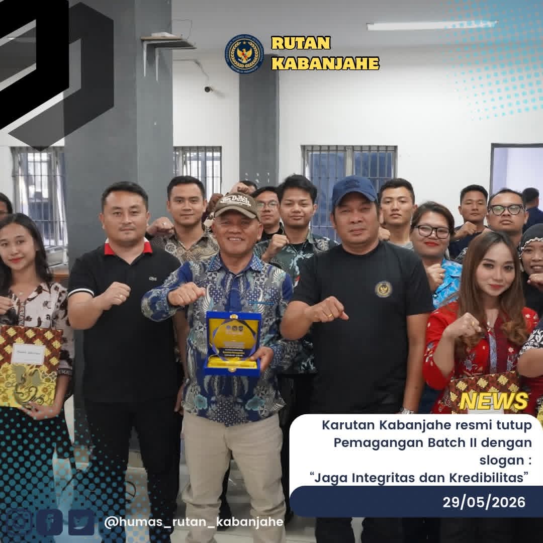 Program Magang Hub Batch II resmi di tutup Kepala Rutan Kabanjahe
