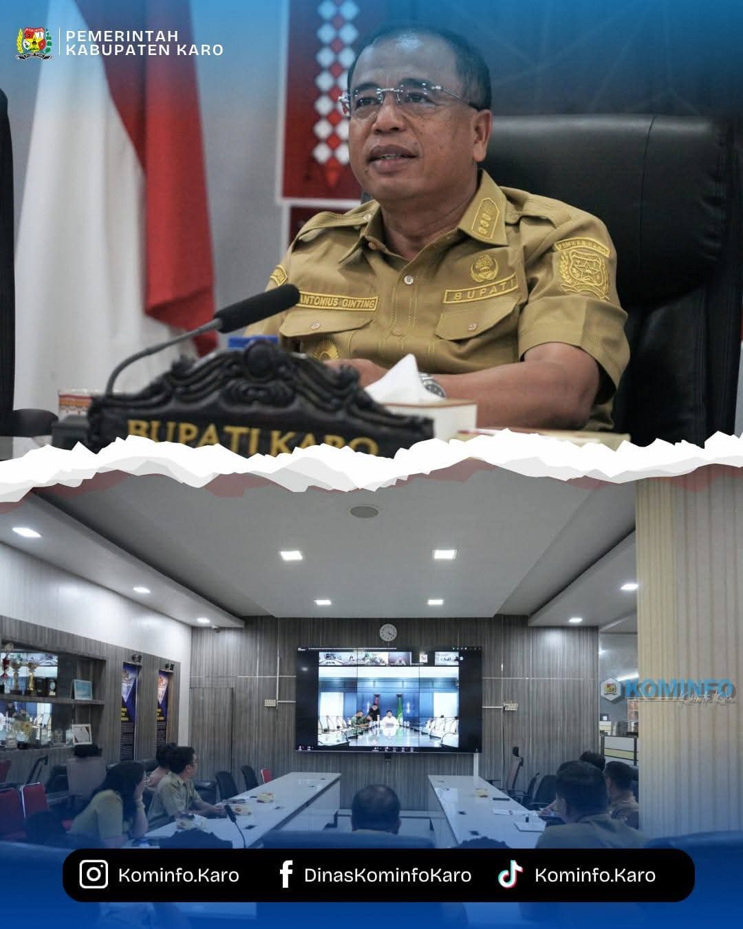 Bupati Karo Hadiri Zoom Meeting Penyaluran Bagi Hasil Pajak Rokok Triwulan I Tahun 2026 dan Kurang Salur Bagi Hasil Pajak Provinsi Tahun 2024 dan Tahun 2025 kepada Kabupaten/ Kota se-Sumatera Utara Bupati Karo Hadiri Zoom Meeting Penyaluran Bagi Hasil Pajak Rokok Triwulan I Tahun 2026 dan Kurang Salur Bagi Hasil Pajak Provinsi Tahun 2024 dan Tahun 2025 kepada Kabupaten/ Kota se-Sumatera Utara