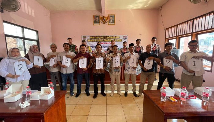 Berlangsung Demokratis, Panitia Pemilihan Anggota BPD Desa Sukamahi Tetapkan Nomor Urut Calon