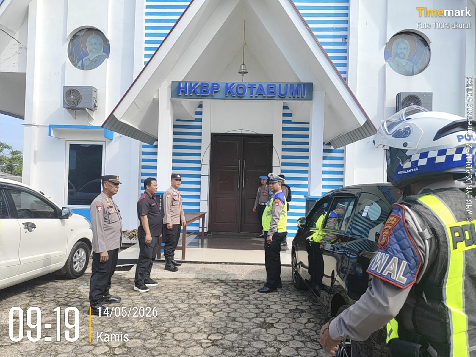 Polres Lampung Utara Amank Kenaikan Yesus Kristus Di Geraja an Ibadah