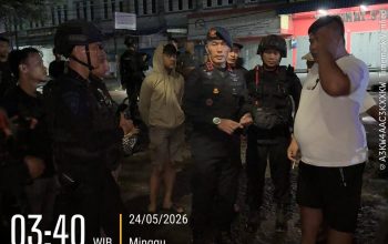 Patroli Blackout, Brimob Polda Sumut Gagalkan Aksi Pencurian Kabel Tembaga di Helvetia