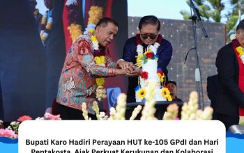 Bupati Karo Hadiri Perayaan HUT ke-105 GPdI dan Hari Pentakosta