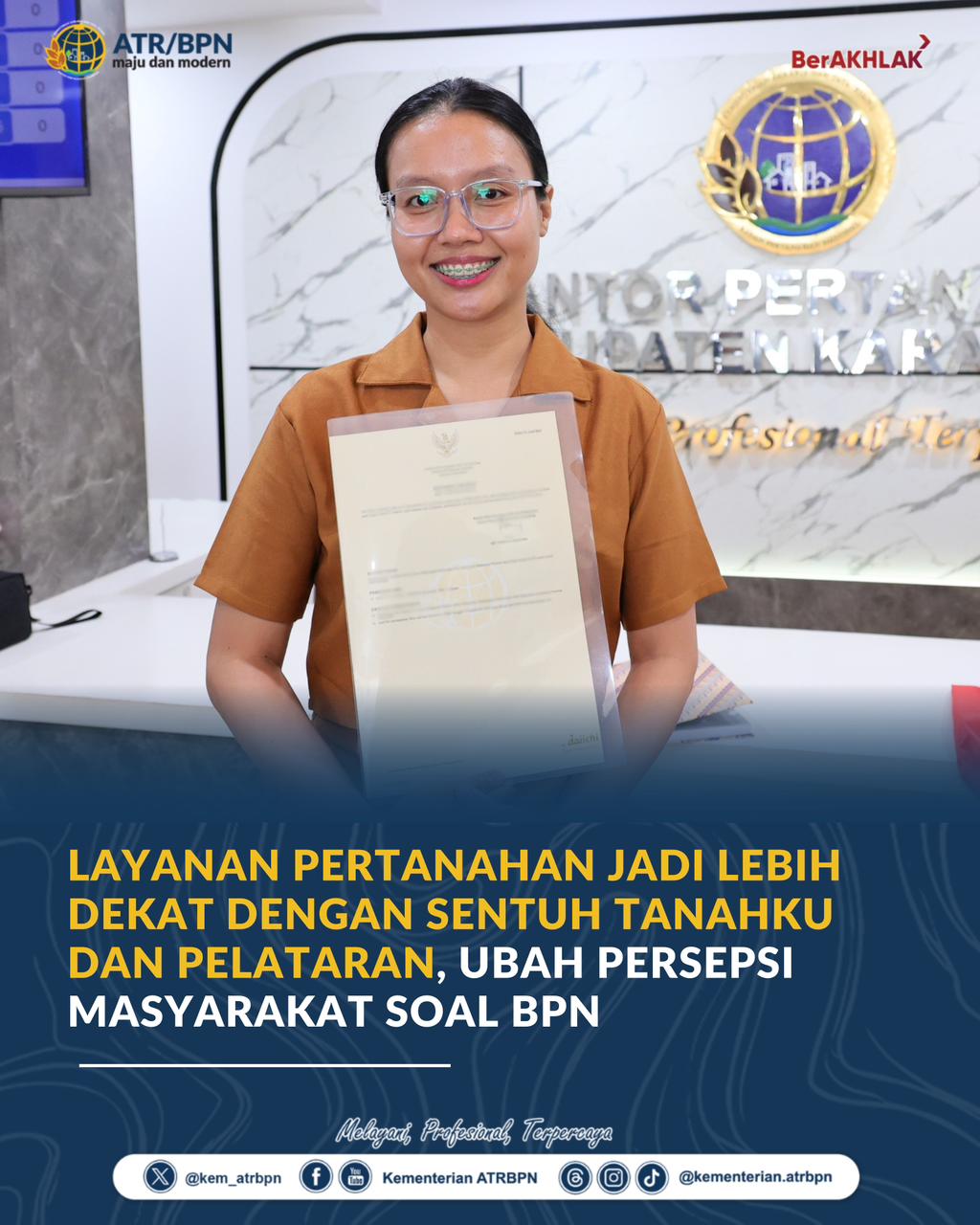 ATR/BPN Miliki Aplikasi Sentuh Tanahku dan Program PELATARAN, Permudah Warga Karawang Untuk Cek Serifikat Tanah