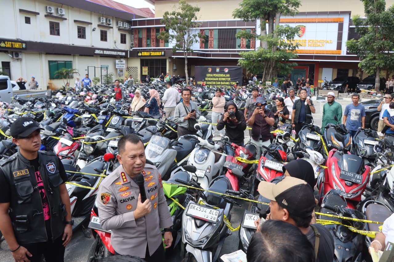​Sikat Habis Kejahatan Jalanan! Polrestabes Medan Bongkar 8 Gudang Ranmor dan Tindak Tegas 37 Tersangka