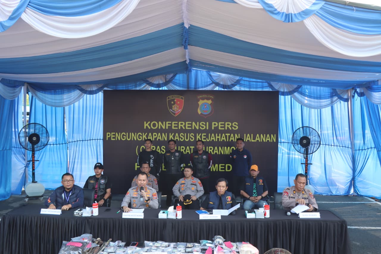 ​Sikat Habis Kejahatan Jalanan! Polrestabes Medan Bongkar 8 Gudang Ranmor dan Tindak Tegas 37 Tersangka