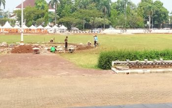 Diduga Tak Patuhi K3, Pekerja Proyek Diarea Kantor Pemkab Bogor dan DPRD Abaikan Keselamatan Kerja