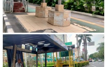 Fasilitas Umum Halte-halte Sekitar GBK Senayan Jakarta Terlihat Kumuh dan Tak Terawat