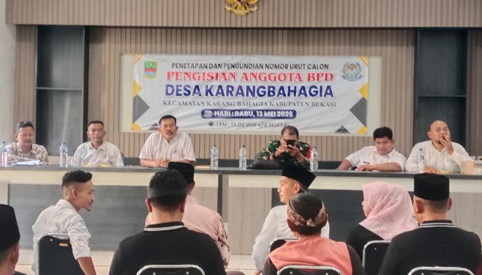 Panitia Pengisian BPD Karangbahagia Sukses Gelar Tahapan Penetapan dan Pengundian Nomor Urut Calon