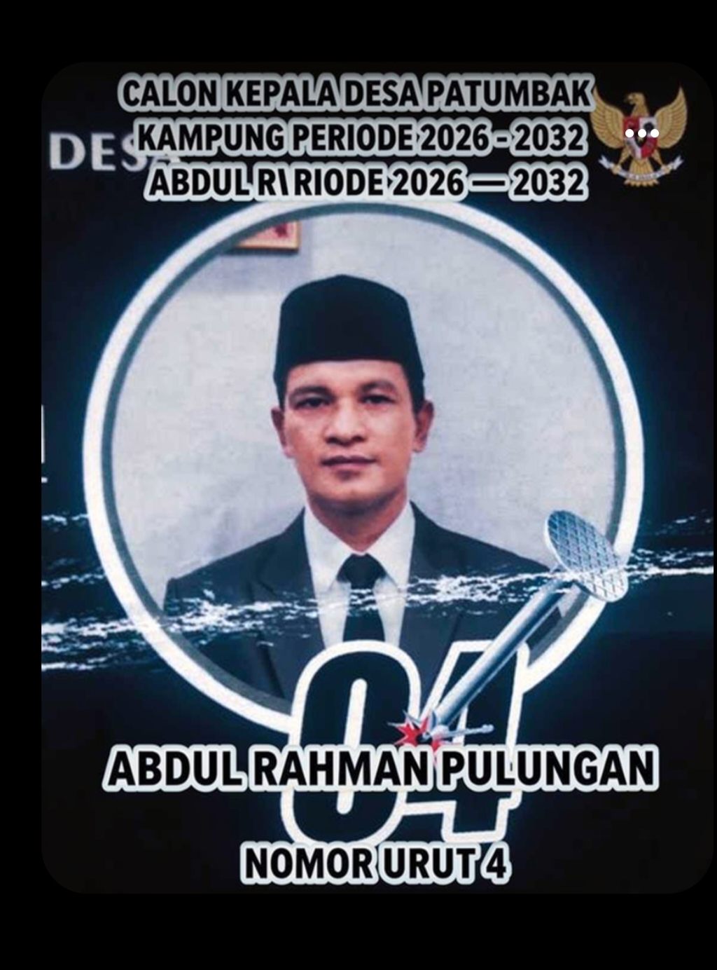 Usung Transparansi dan Inovasi, CAKADES NO.4 Abdul Rahman Pulungan Siap Pimpin Desa Patumbak Kampung